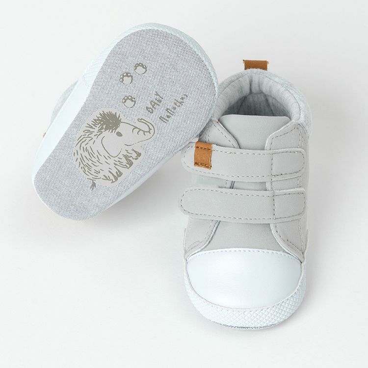 Grey newborn shoes
