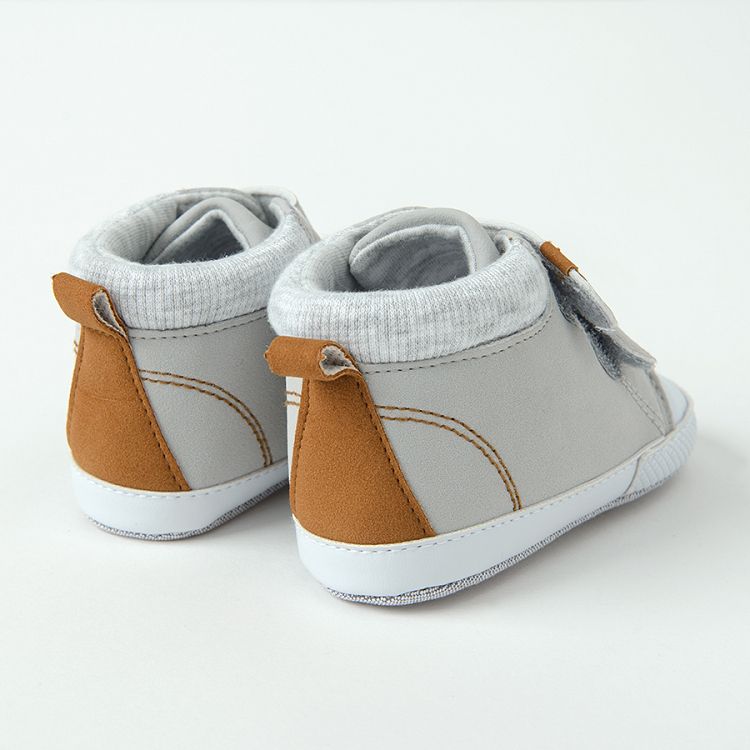 Grey newborn shoes