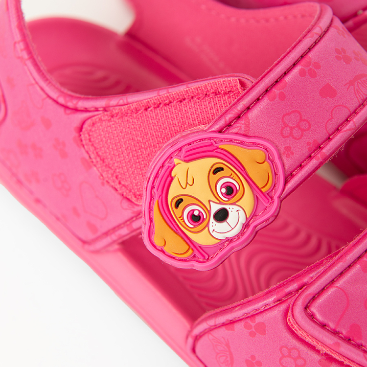 Σανδάλια φούξια με στάμπα PAW PATROL