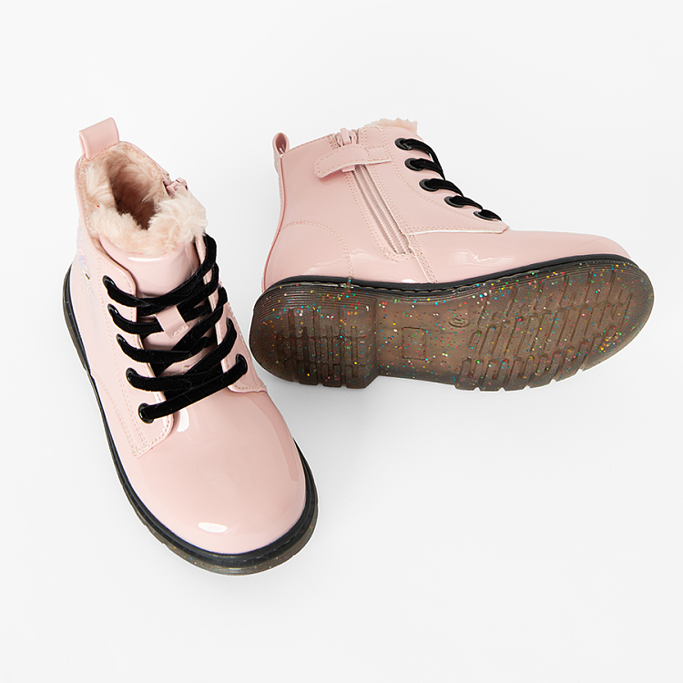 Pink boots with star