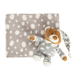 Baby gift set Teddy bear plush and blanket
