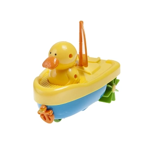 bath toy boat with duck