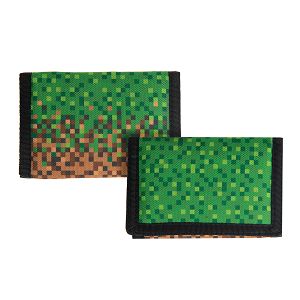 Πορτοφόλι πράσινο με Pixels