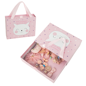 Hair set in gift box pink
