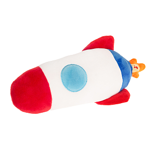 Rocket push toy with light and sound
