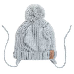 Grey melange winter cap