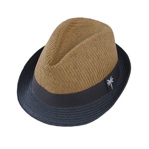 Cream Panama brimmed hat