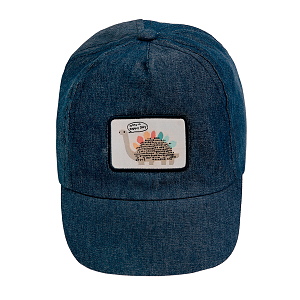 Καπέλο τζιν μπλε με στάμπα δεινόσαυρο
