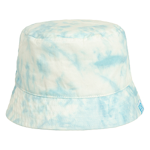 Light blue tie dye summer hat