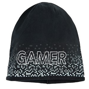 Σκούφος μαύρος με στάμπα Gamer