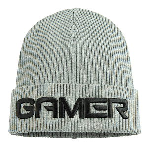 Σκούφος γκρι με στάμπα Gamer