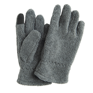 Γάντια γκρι σκούρο fleece