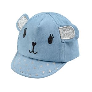 Jockey cap with ears