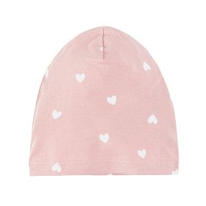 Pink hearts cap