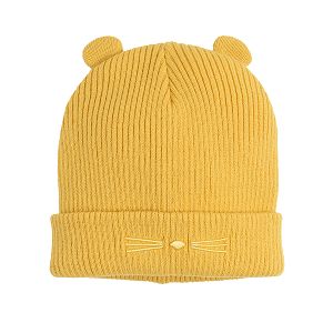 Yellow cat cap