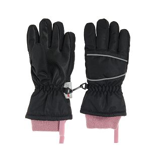 Γάντια του σκι μαύρα με 3M insulation
