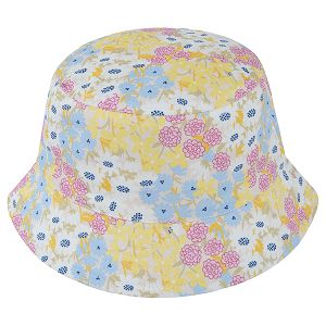 Floral mix color fisherman hat