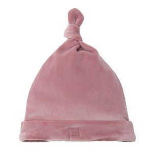 Dusty pink cap with a knot