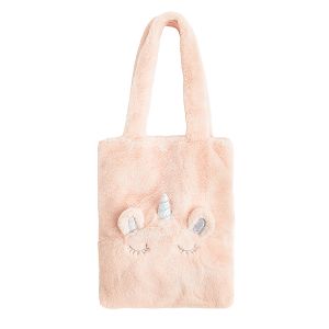 Pink bag with unicorn print
