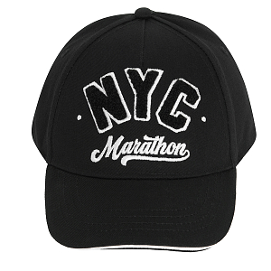 Καπέλο jockey μαύρο με στάμπα NYC MARATHON