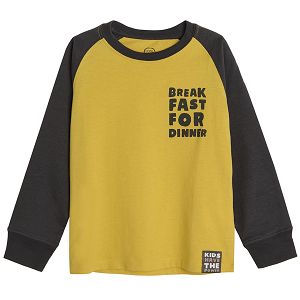 Sweatshirt with breakfast for dinner print