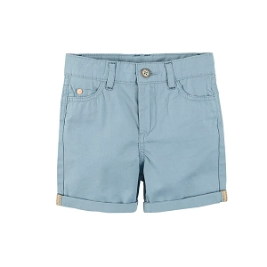 Light blue shorts with button