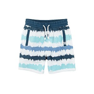 Shorts with cord in shades of blue