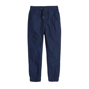 Blue trousers with cord