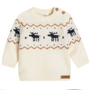 Cream reindeer sweatshirt