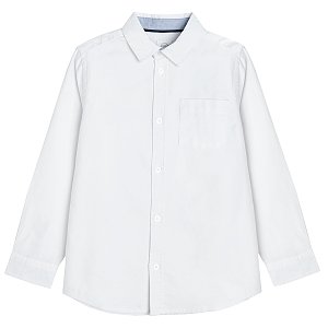 White button down short with chest pocket