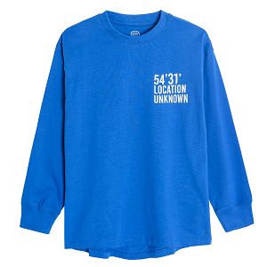 Blue sweatshirt