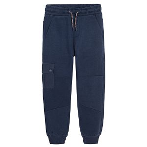 Navy blue cargo jogging pants