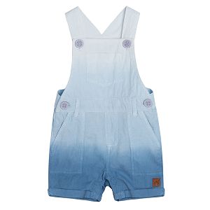 Light blue dungaree shorts with adjustable waist