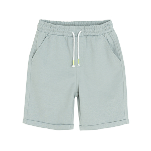 Grey long shorts with cord