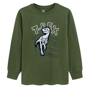 Greem T- Rex print sweatshirt