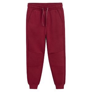 Burgundy jogging pants