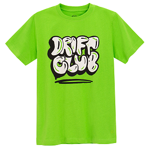 Μπλούζα κοντομάνικη πράσινη με στάμπα DRIFT CLUB