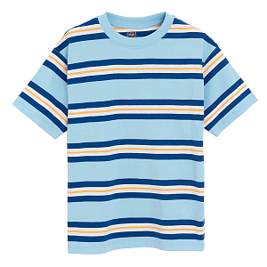 Blue and yellow stripes T-shirt
