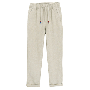 Beige trousers with cord