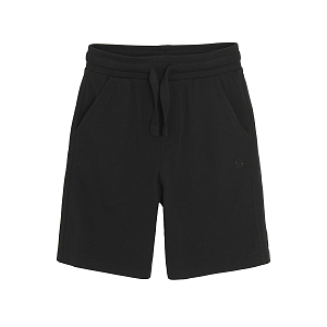 Black long shorts with cord
