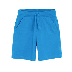 Blue long shorts with cord