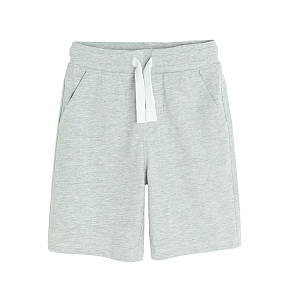 Grey long shorts with cord