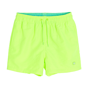 Fluo yellow swimming shorts