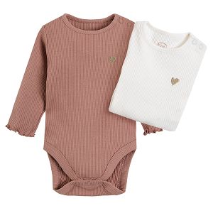 Long sleeve bodysuit 2-pack