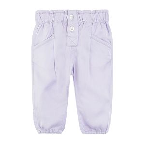 Trousers with elastic band