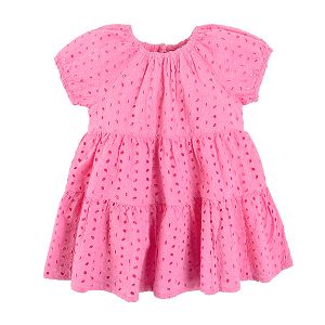 Pink short sleeve dress
