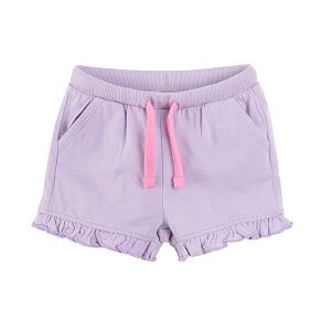 Violet shorts with cord