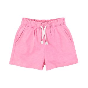 Pink shorts with cord