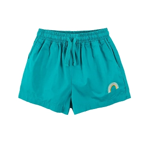 Shorts with cord and elastic band