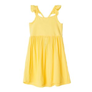 Yellow strap dress